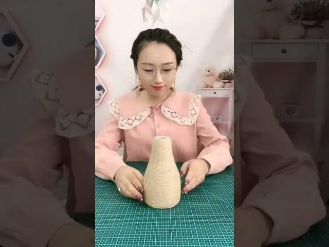 Handmade 手工diy 變廢為寶手工 手工 一個瓶子都不甘心，只做一個垃圾瓶子翻身做藝術品更何況是人呢