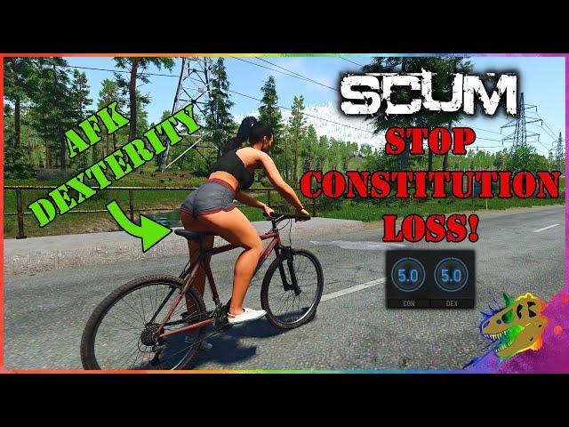 SCUM 0.85 EASY AFK Dexterity Leveling NEW Exhaustion System - NO Constitution Loss!