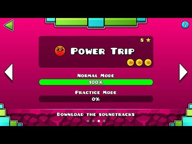 Geometry Dash SubZero – “Power Trip” 100% Complete [All Coins] | GuitarHeroStyles