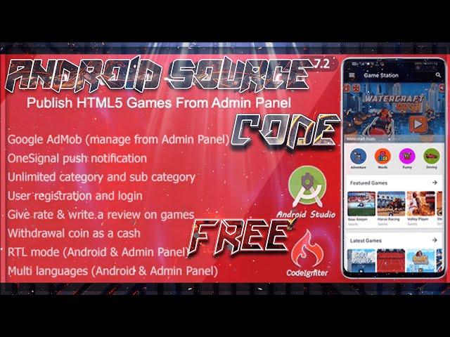 HTML5 Game + Reward  Coins  App Source Code | Android Studio free