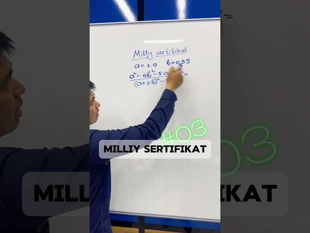 #matematika Milliy sertifikat [03]