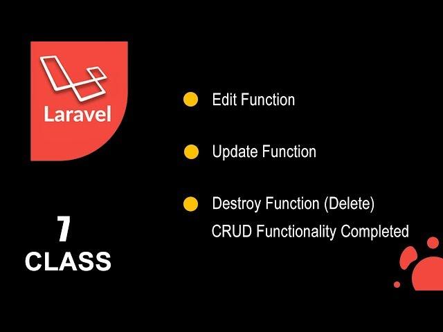 Laravel from Scratch| Edit and Delete Functionality in laravel|[Lecture 7]