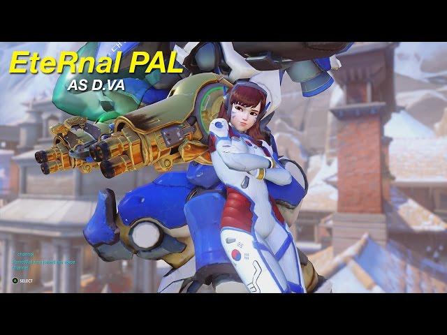 Overwatch - Steamroll Comp Match of the Day for EteRnal PAL as D.Va (12.27.16, Xbox One Gameplay)