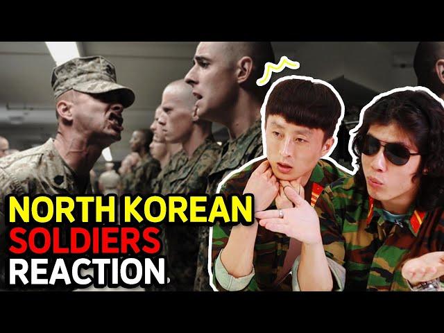 North Korean Soldiers React To U.S. Marine Corps Training