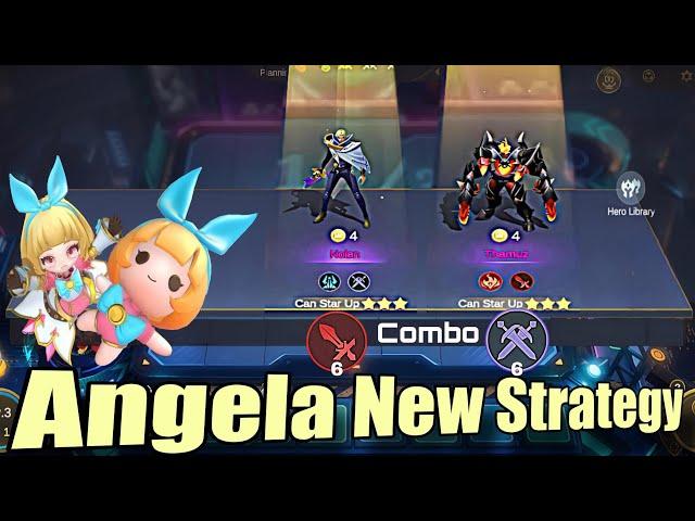 ANGELA COMMANDER NEW STRATEGY  BEST COMBO ANGELA MCGG, MAGIC CHESS GO GO BEST SYNERGY