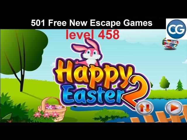 [Walkthrough] 501 Free New Escape Games level 458 - Happy easter 2 - Complete Game