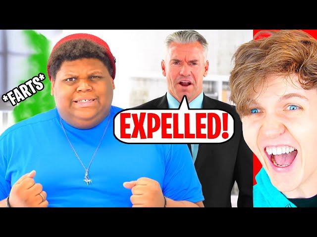 FARTING KID Kicked Out Of School...!? *CRAZIEST STORY EVER* (LANKYBOX REACTION!)