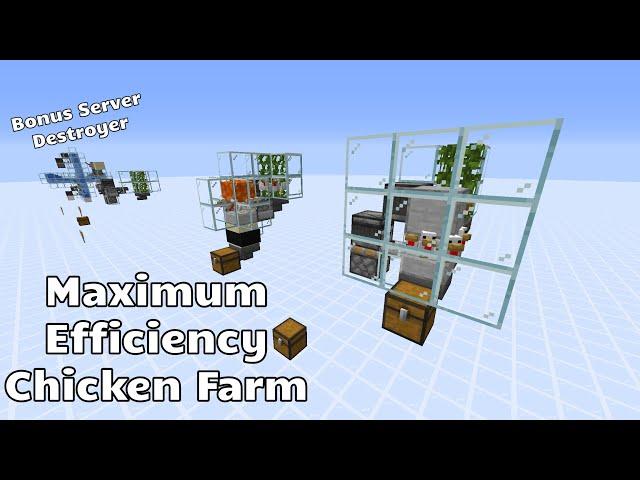 Maximum Efficiency Chicken Farm (Fully Automatic) (Java 1.14 - 1.15+)