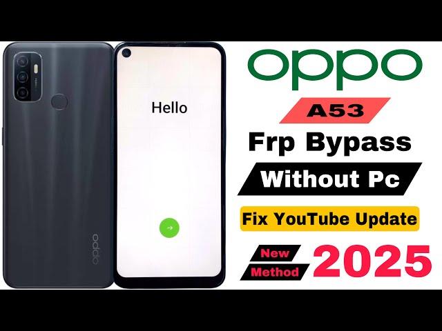 Oppo A53 Frp Bypass | Without Pc | Google Account Lock Unlock - New Method 2025