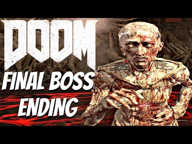 DOOM 4 (2016) - Final Boss & Full Ending (Spider Mastermind Boss)