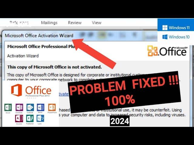 Microsoft Office Not Activated | Product Activation Failed in MS Office 2016/2021/365 | FIXED | 2024