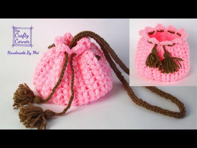 Crochet Easy & Cute Looking Pink Pouch For Beginners