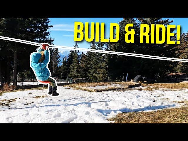 Building and Riding a DIY Zipline in Remote Alaska | Kilcher Homestead Adventure