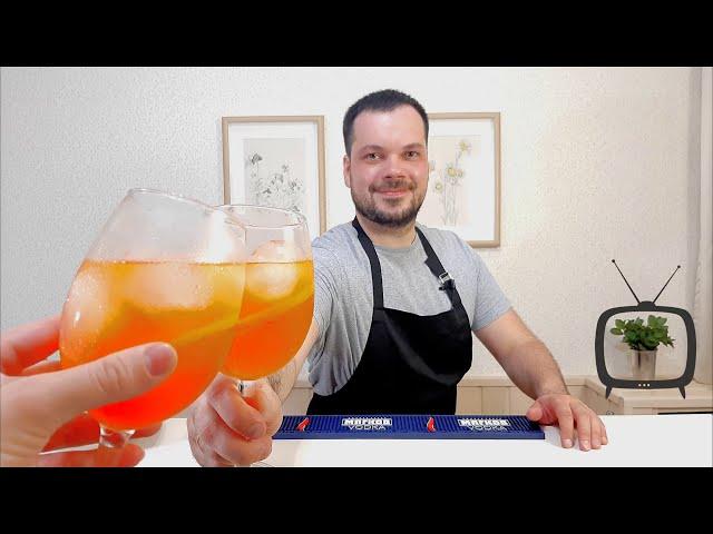 Апероль и Аперитиво Сорбет, два коктейля Шприц Сравнить и выпить, Aperol Spritz vs Aperitivo