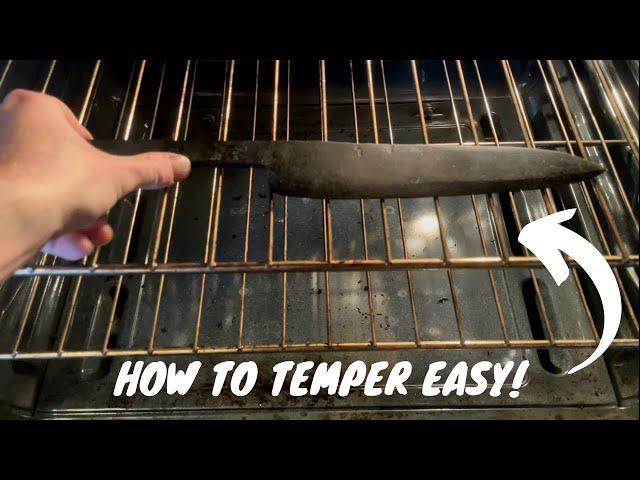 How to Temper Knife In Oven!