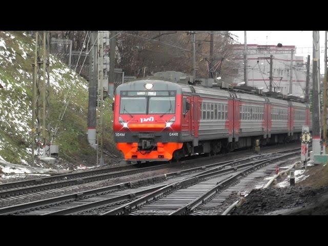 Электропоезд ЭД4М-0448 станция Москва-Пассажирская-Смоленская