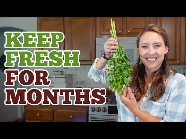 Trick to Keep Herbs Fresh for MONTHS with Salt! Celery Salt