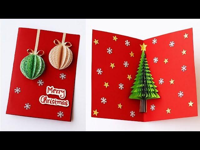 3D Christmas Pop Up Card | How To Make Christmas Tree Greeting Card