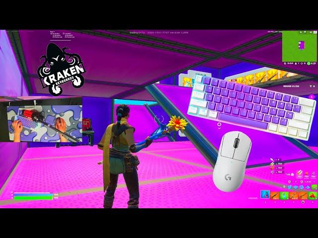 ⭐️Unboxing Kraken Pro 60% Keyboard⭐️ASMR Chill 3V3V3 Go Goated  Satisfying Fortnite 240 FPS⭐️