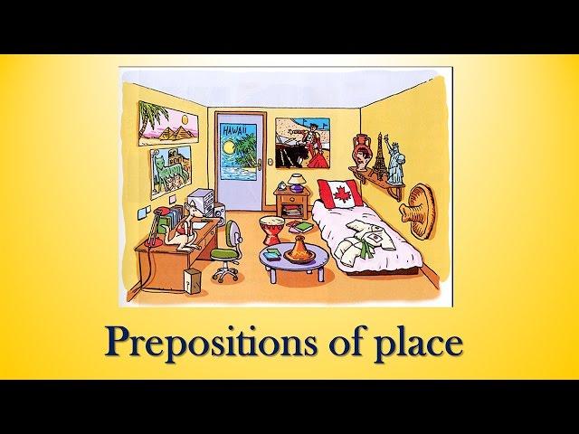 Предлоги места в английском языке  - Prepositions of place