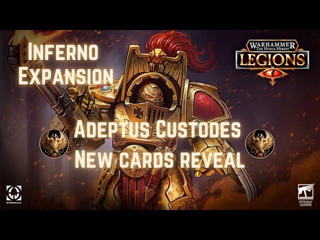 Adeptus Custodes NEW CARDS REVEAL || The Horus Heresy: Legions