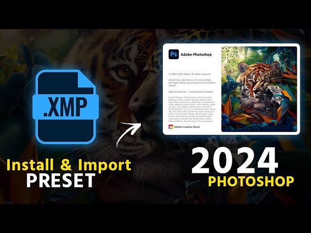 How to Import/Install Presets in Photoshop 2024 । Photoshop Tutorial!