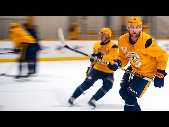 Steven Stamkos, Jonathan Marchessault skate for first time at Nashville Predators at training camp