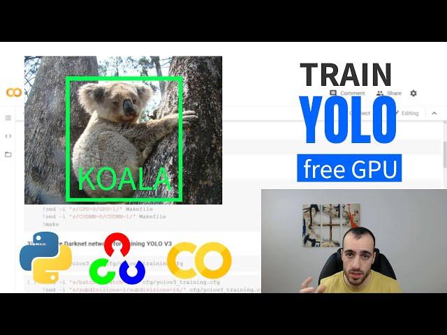 Train YOLO to detect a custom object (online with free GPU)