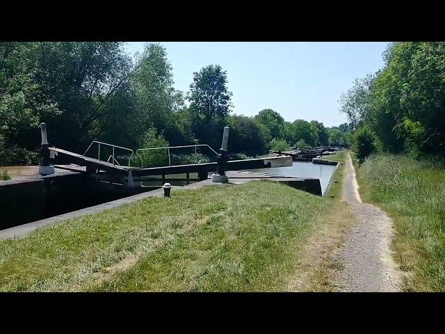 Stockton Locks on the Grand Union Canal, Warwickshire