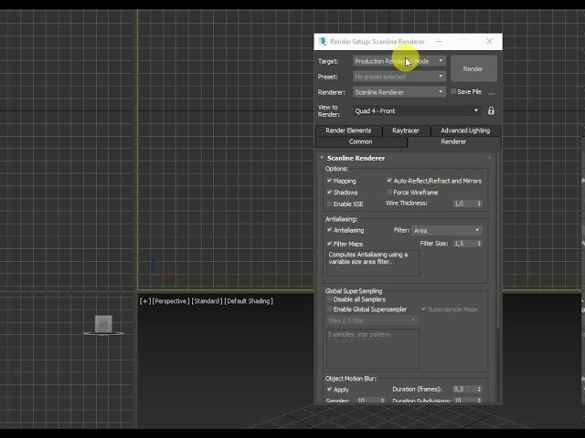 3ds max 2018/2019 render setup selection problem