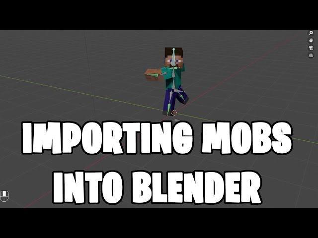 How To Import Minecraft Characters In To Blender #blender3d