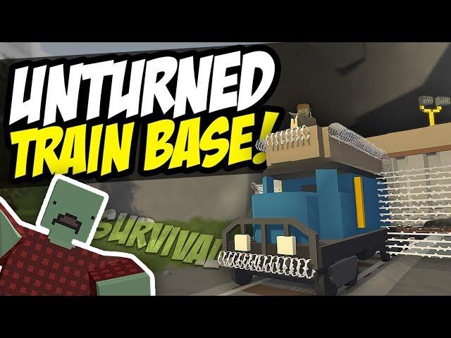 TRAIN BASE - Unturned Zombie Defense | Horde Beacon Survival!