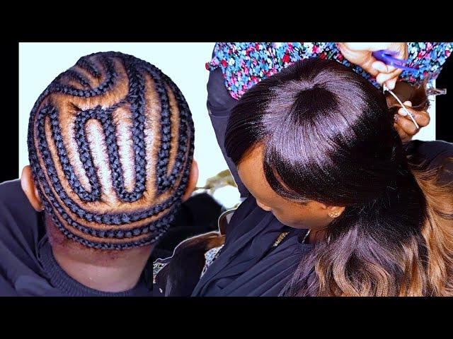 How to finish weaving || no frontal no closure but well finished #beginners