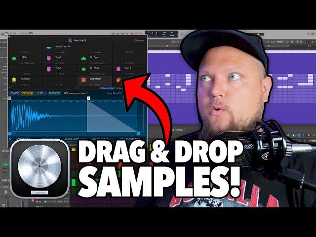 LEVEL UP your beats with easy DRAG & DROP samples in Drum Machine Designer! // Logic Pro 11