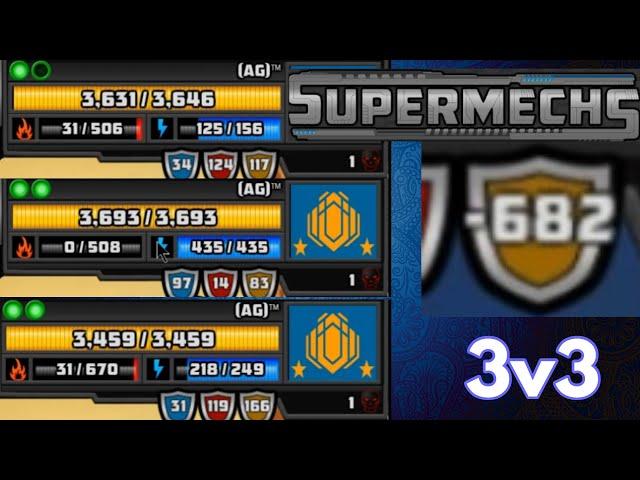 Supermechs 3 counters!? 3v3 ️ (-682 res?)