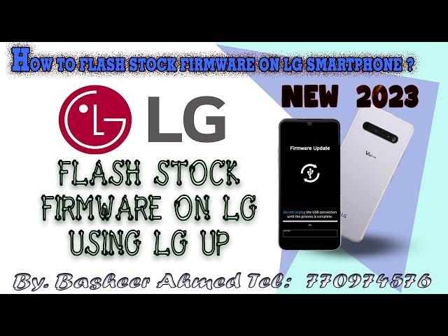 How to Flash Stock Firmware on LG Smartphone  LG V60 ThinQ 5G LMV600VM new 2023