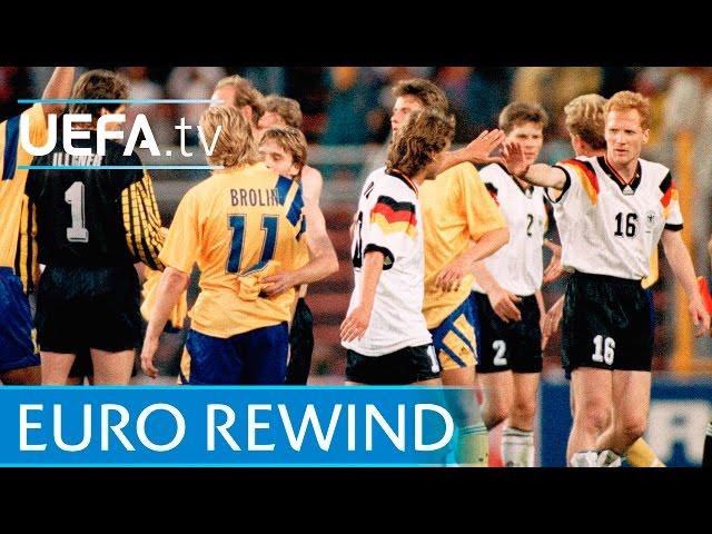 EURO 1992 Highlights: Sweden 2-3 Germany