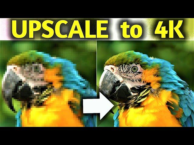 How to Upscale Videos to 4K | HD to 4K Conversion Using AI Full Tutorial | 4 Ways