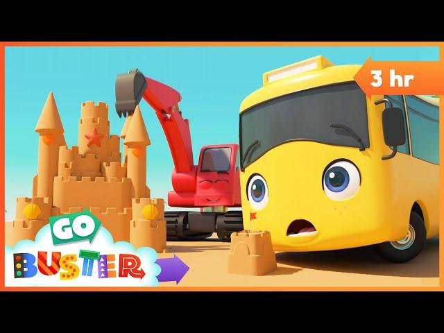 Buster And The Sandcastle | Go Buster - Bus Cartoons & Kids Stories