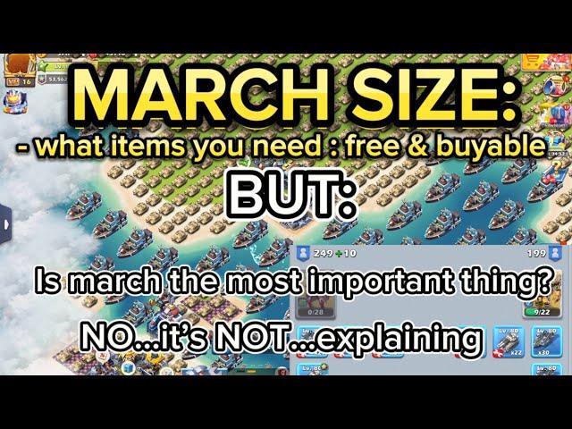 TOPWAR: March size explained: how to improve …BUT …how important is it?