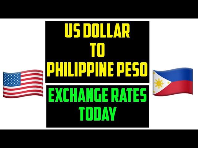 1 USD to PHP , Convert US Dollars to Philippine Pesos 08 November 2024