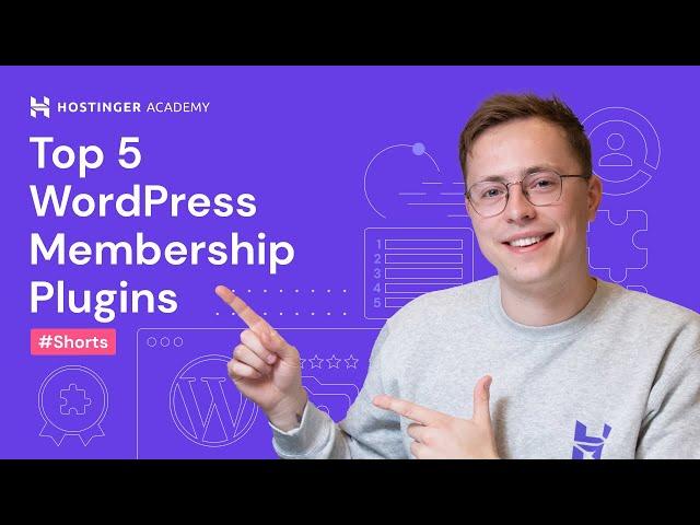 Top 5 WordPress Membership Plugins #shorts