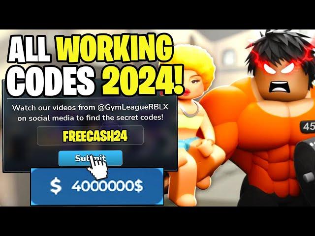 *NEW* ALL WORKING CODES FOR GYM LEAGUE IN 2024! ROBLOX GYM LEAGUE CODES