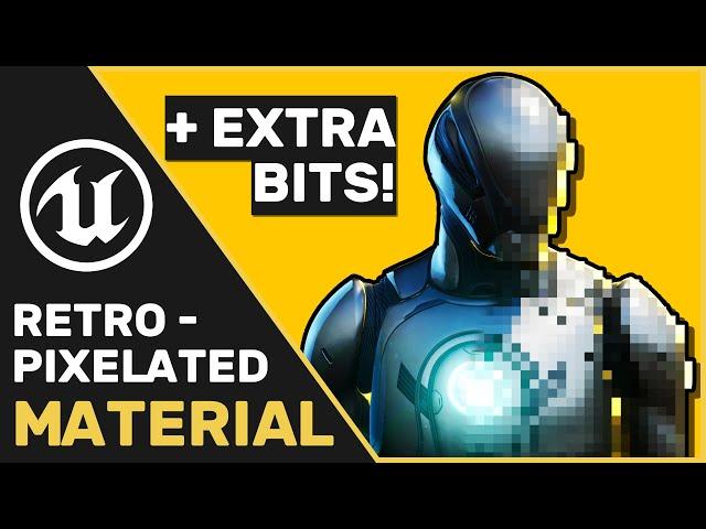 UE4 | UE5 Tutorial : Retro Pixelated Post Process Material