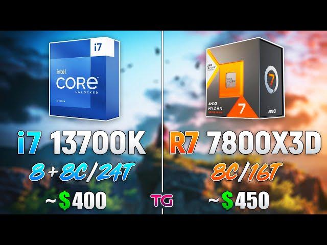 Ryzen 7 7800X3D vs Core i7 13700K - Test in 10 Games