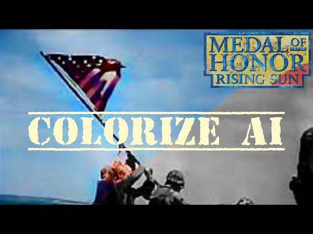 Medal of Honor Rising Sun Remastered (War Clips Restored and Colorize using AI DeOldify)