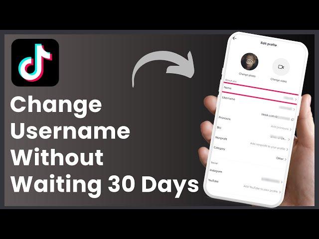 How To Change TikTok Username Without Waiting 30 Days ! [EASY STEPS]