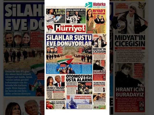 Hürriyet Gazetesi 1. Sayfa - 20 Ocak 2025