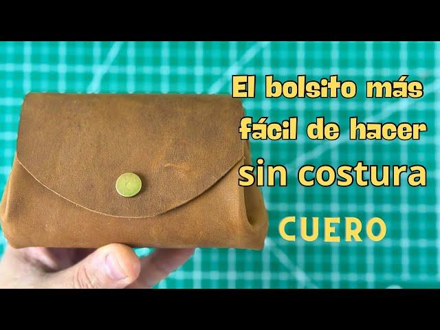 Todos PUEDEN HACER este BOLSITO de CUERO SIN COSTURAS