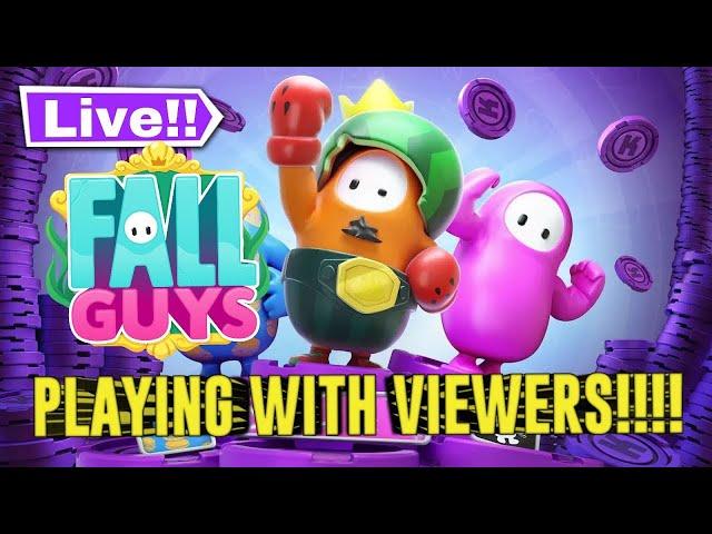 LIVE Fall Guys Leaderboard Customs with Viewers!!! Join Us!